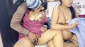 Xxx Threesome Fucking Of Cheerful Devrani-jethani After Licking Pussy